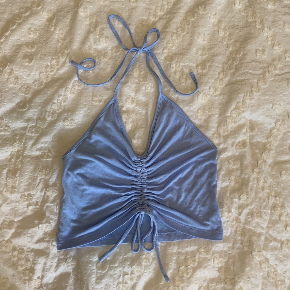 Light blue Halter Top